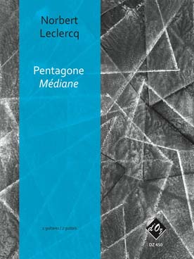 Illustration de Pentagone : - Médiane