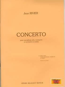 Illustration de Concerto pour saxophone alto, trompette et réduction piano