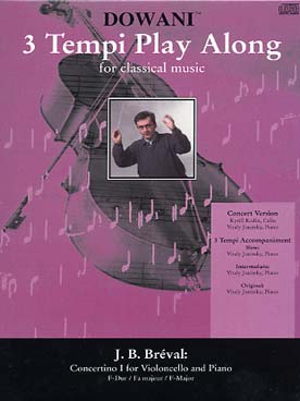 Illustration de Concertino N° 1 en fa M pour violoncelle et piano (violoncelle + CD)