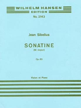 Illustration sibelius sonatine en mi maj op 80