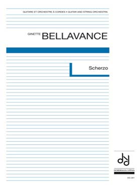 Illustration de Scherzo pour guitare et orchestre à cordes, conducteur (parties séparées en location)