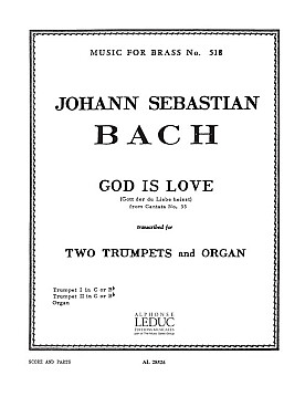 Illustration bach js god is love (2 tpettes et orgue)