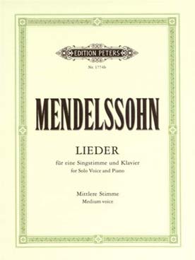 Illustration de 69 Lieder op. 8, 9, 19, 34, 47, 57, 71, 84, 86, 99, 112/1 et 10 lieder sans opus - Voix moyenne