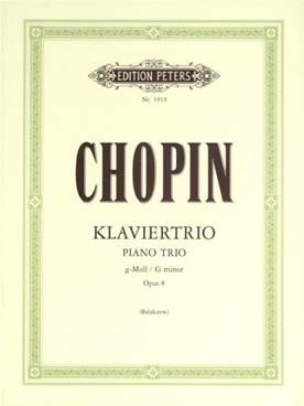 Illustration de Trio op. 8 pour violon, violoncelle et piano