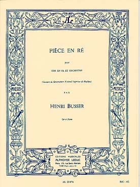 Illustration busser piece en re op. 39