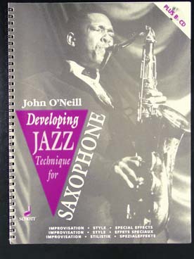 Illustration de Developping jazz technic for saxophone + CD (suite de jazz method) - saxophone ténor