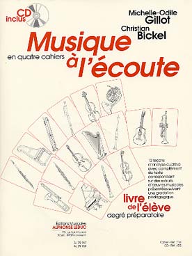 Illustration de Musique à l'écoute, cours Préparatoire - Livre de l'élève avec CD