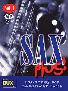 Illustration sax plus avec cd : pop songs vol. 1    