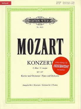 Illustration de Concertos avec réd. piano + CD orchestre - N° 21 K 467 en do M