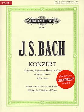 Illustration bach js concerto bwv 1043 re min 2 vl+cd