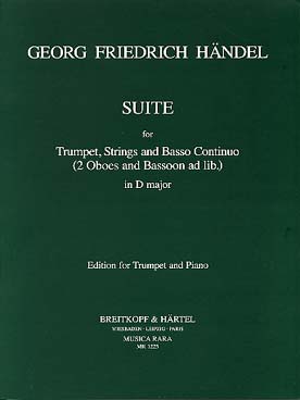 Illustration haendel suite re maj trompette et piano