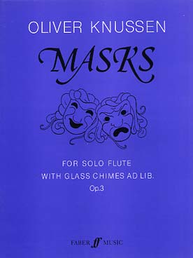 Illustration de Masks op. 3 for solo flute with glass chimes ad lib.