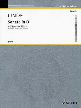 Illustration linde sonate en re mineur fl. a bec/clav