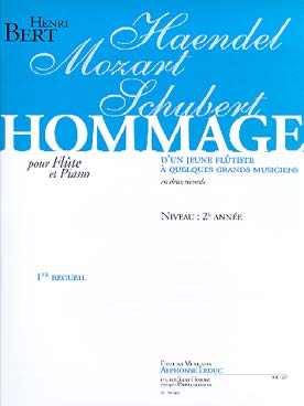Illustration de Hommage d'un jeune flûtiste à quelques grands musiciens - Vol. 1 : Haendel - Mozart - Schubert