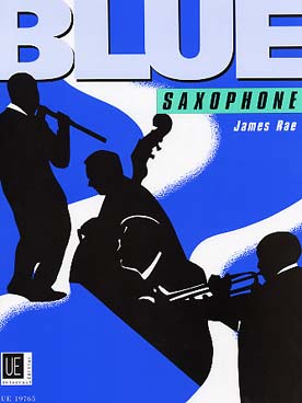 Illustration rae blue saxophone