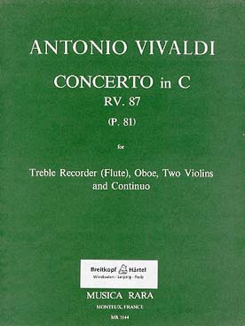 Illustration vivaldi concerto rv  87 en do maj