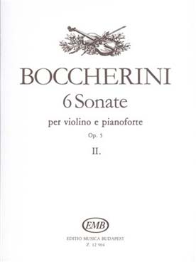 Illustration boccherini 6 sonates op. 5 vol. 2