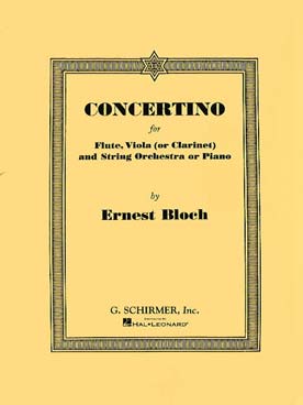 Illustration de Concertino pour flûte ou clarinette et piano