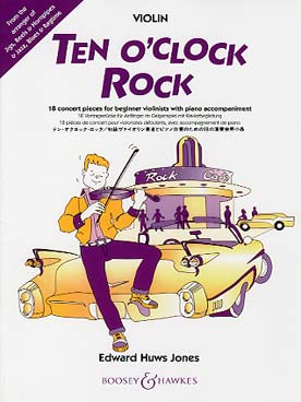 Illustration huws jones ten o'clock rock violon