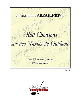Illustration de 8 Chansons sur des textes de Guillevic pour choeur de femmes et piano