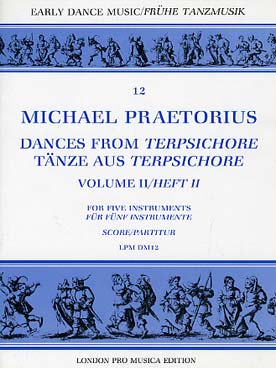 Illustration praetorius danses de terpsichore vol. 2