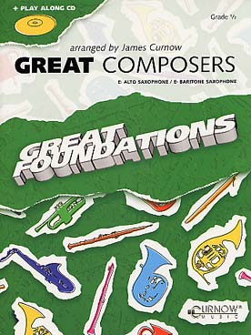 Illustration great composers pour saxophone alto +cd