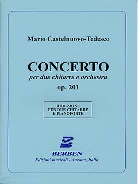 Illustration castelnuovo-t. concerto op. 201 2 guit.