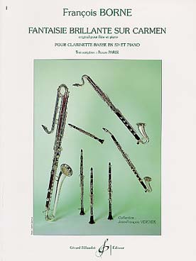 Illustration de Fantaisie brillante sur Carmen, tr. Parisi pour clarinette basse si b