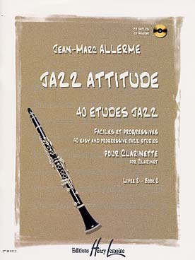 Illustration de Jazz attitude : 40 études jazz faciles et progressives avec CD play-along - Vol. 2