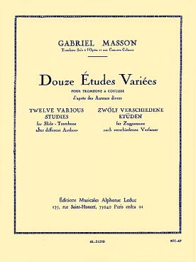 Illustration de 12 Études variées