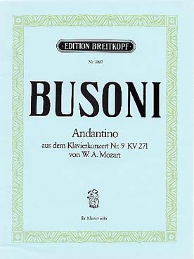 Illustration de Andantino du concerto N° 9 K 271 mi b M "Jeune homme"