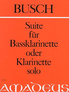 Illustration busch suite clarinette basse solo op 37a