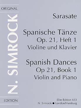 Illustration sarasate danses espagnoles op. 21 vol. 1