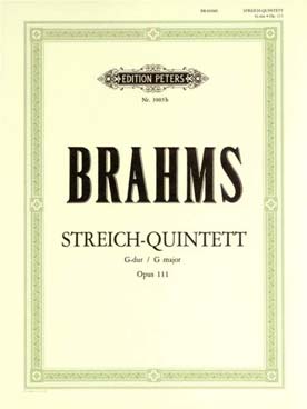 Illustration de Quintette à cordes op. 111 en sol M (2 violons, 2 altos et violoncelle)