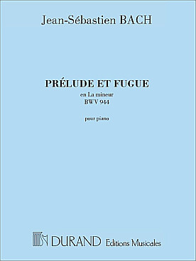 Illustration de Prélude et fugue en la m BWV 944