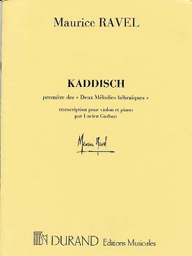 Illustration de Mélodies hébraïques : n°1 Kaddisch