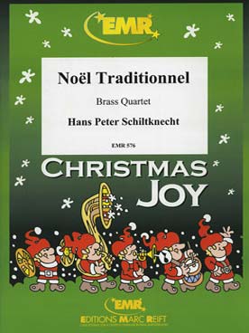 Illustration de QUARTETT ALBUM NOËL pour 2 trompettes, trombone et euphonium : O Tannenbaum, Alle Jahre wieder, Stille Nacht, Il est né le divin enfant...