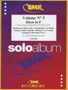 Illustration de SOLO ALBUM (tr. Armitage/Reift) avec accompagnement piano - Vol. 5 : Beethoven, Charpentier, Mozart, Gershwin