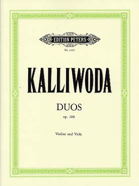 Illustration kalliwoda duos op. 208 (violon et alto)
