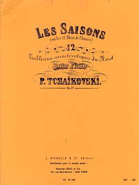 Illustration tchaikovsky saisons (les) op. 37 bis