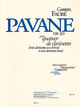 Illustration faure pavane op. 50 4 clarinettes