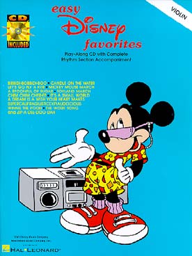 Illustration easy disney favourites violin + cd