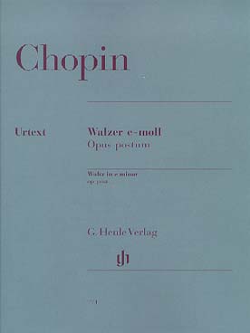 Illustration chopin valse op. posth. en mi min