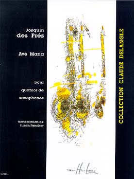 Illustration de Ave Maria, tr. Susan Fancher pour quatuor de saxophones