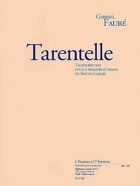 Illustration faure tarentelle pour 2 violons et piano