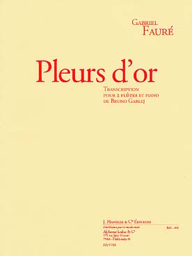 Illustration faure pleurs d'or pour 2 flutes/piano  