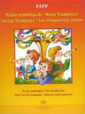 Illustration de Merry trumpeters : 5 trios (C + P)
