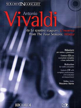 Illustration vivaldi 4 saisons op. 8/4 l'hiver + cd