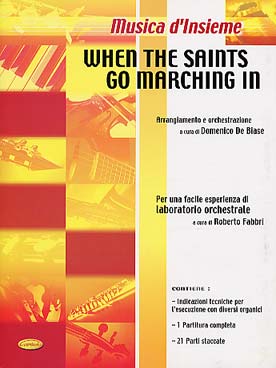 Illustration when the saints go marching in