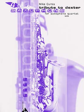 Illustration de Tribute to Dexter pour quatuor de saxophones (SATB)